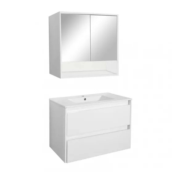 Porto 80 komplett fürdőszoba bútor fehér színben (HX)