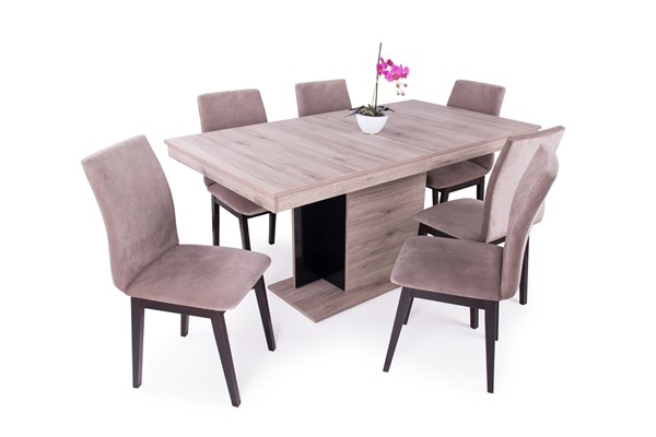 Lotti szék Debora asztallal - 6 személyes étkezőgarnitúra