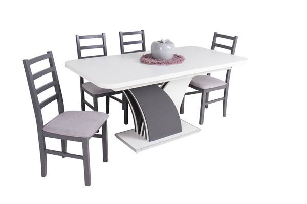 Niki szék Enzo asztallal - 4 személyes étkezőgarnitúra