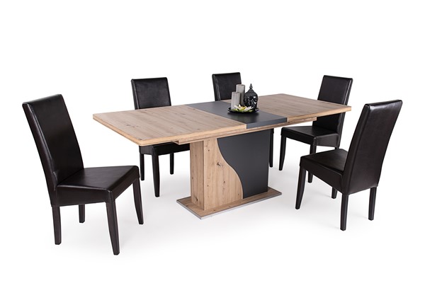 Aliz asztal Berta székkel - 5 személyes étkezőgarnitúra