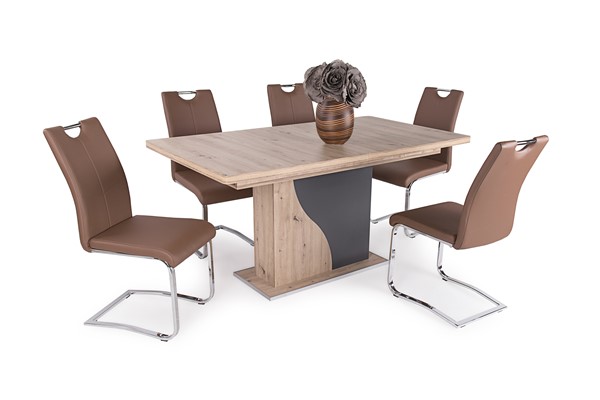 Aliz asztal Mona székkel - 5 személyes étkezőgarnitúra