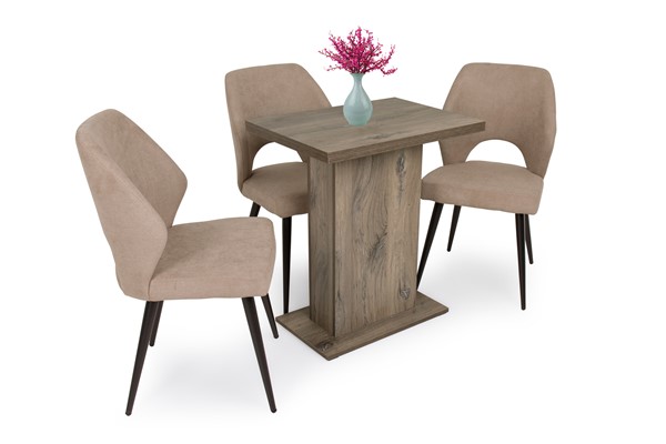 Kira asztal Aspen székkel - 3 személyes étkezőgarnitúra