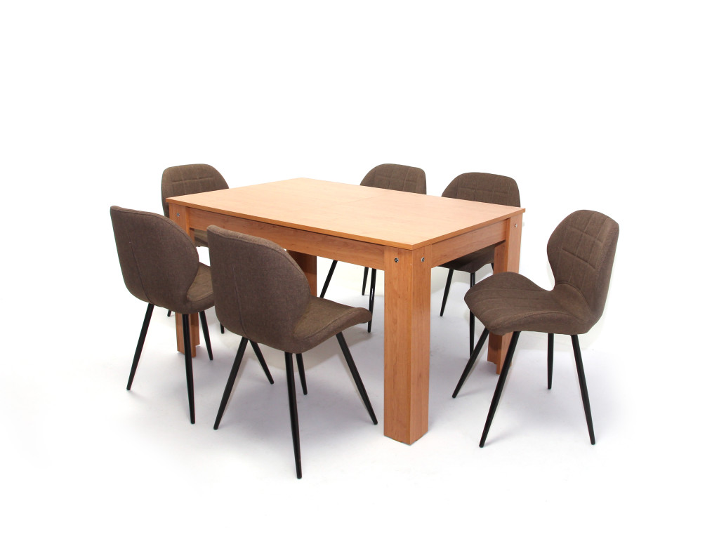 Ervin szék Kis Félix asztallal - 6 személyes étkezőgarnitúra