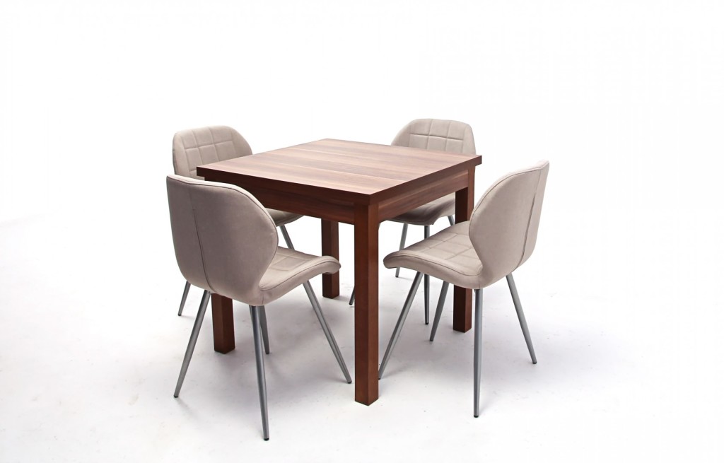 Kis Berta asztal Ervin székkel - 4 személyes étkezőgarnitúra