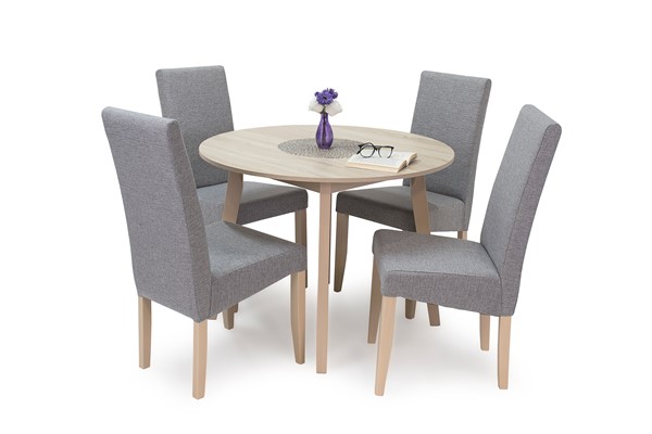 Anita asztal Berta Lux székkel - 4 személyes étkezőgarnitúra