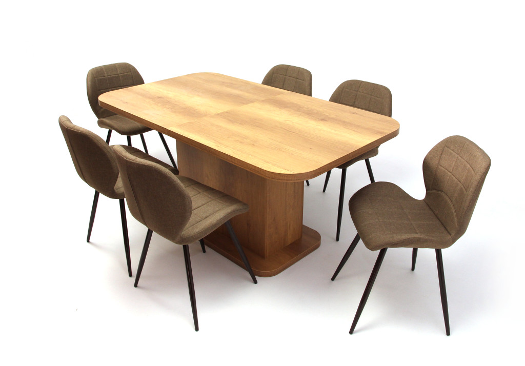 Torino asztal Ervin székkel - 6 személyes étkezőgarnitúra