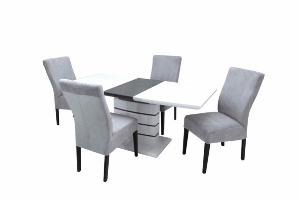 Aurél asztal Mora székkel - 4 személyes étkezőgarnitúra