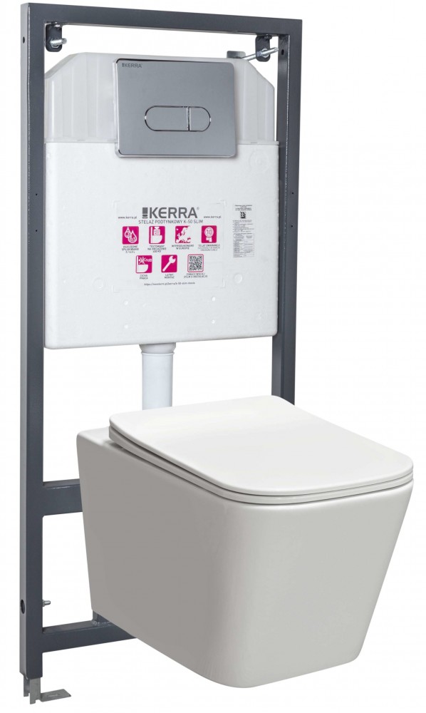 Tinos Pacific Chrome falba építhető WC tartály szett (HX)