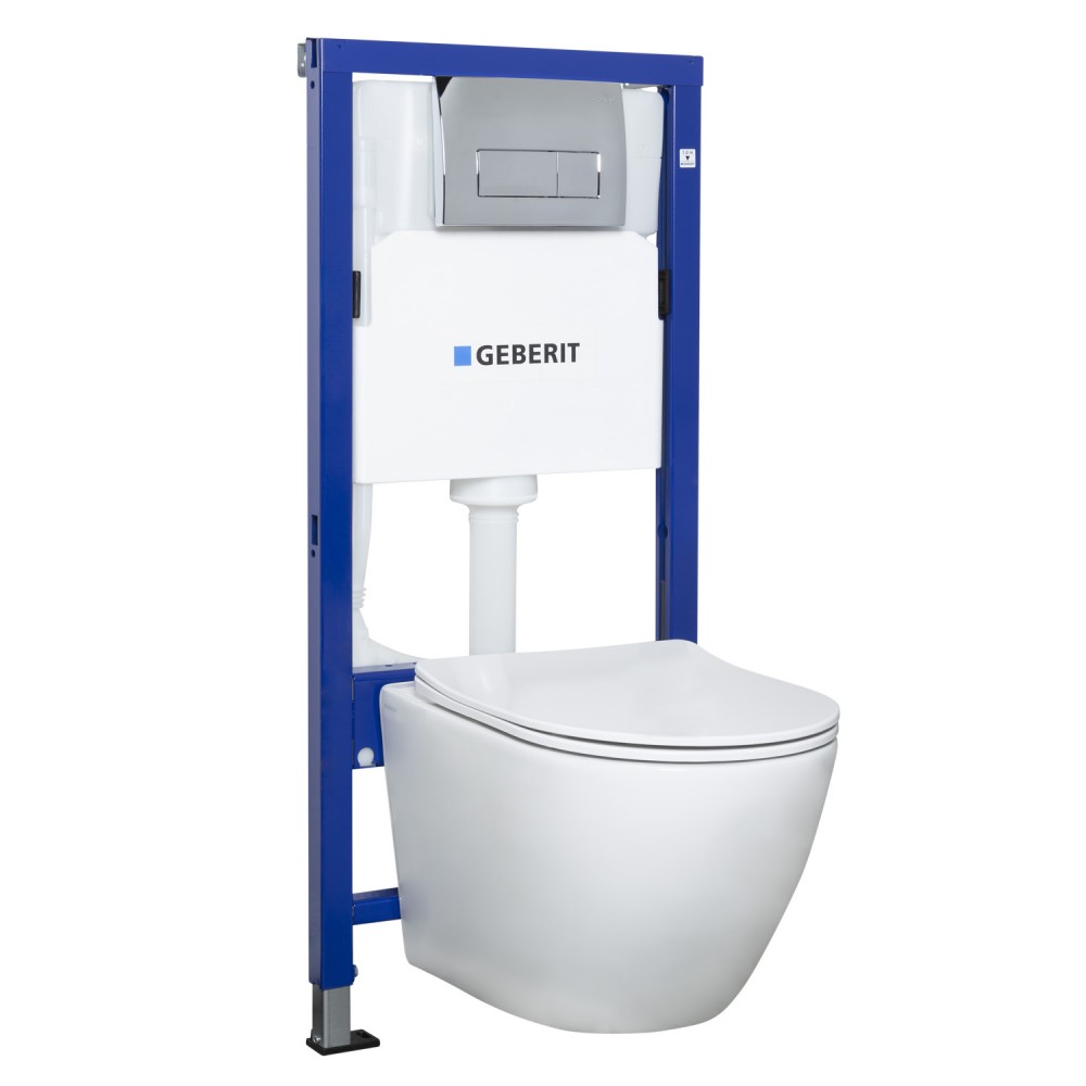 Delos White Duofix Delta Chr falba építhető WC tartály szett (HX)