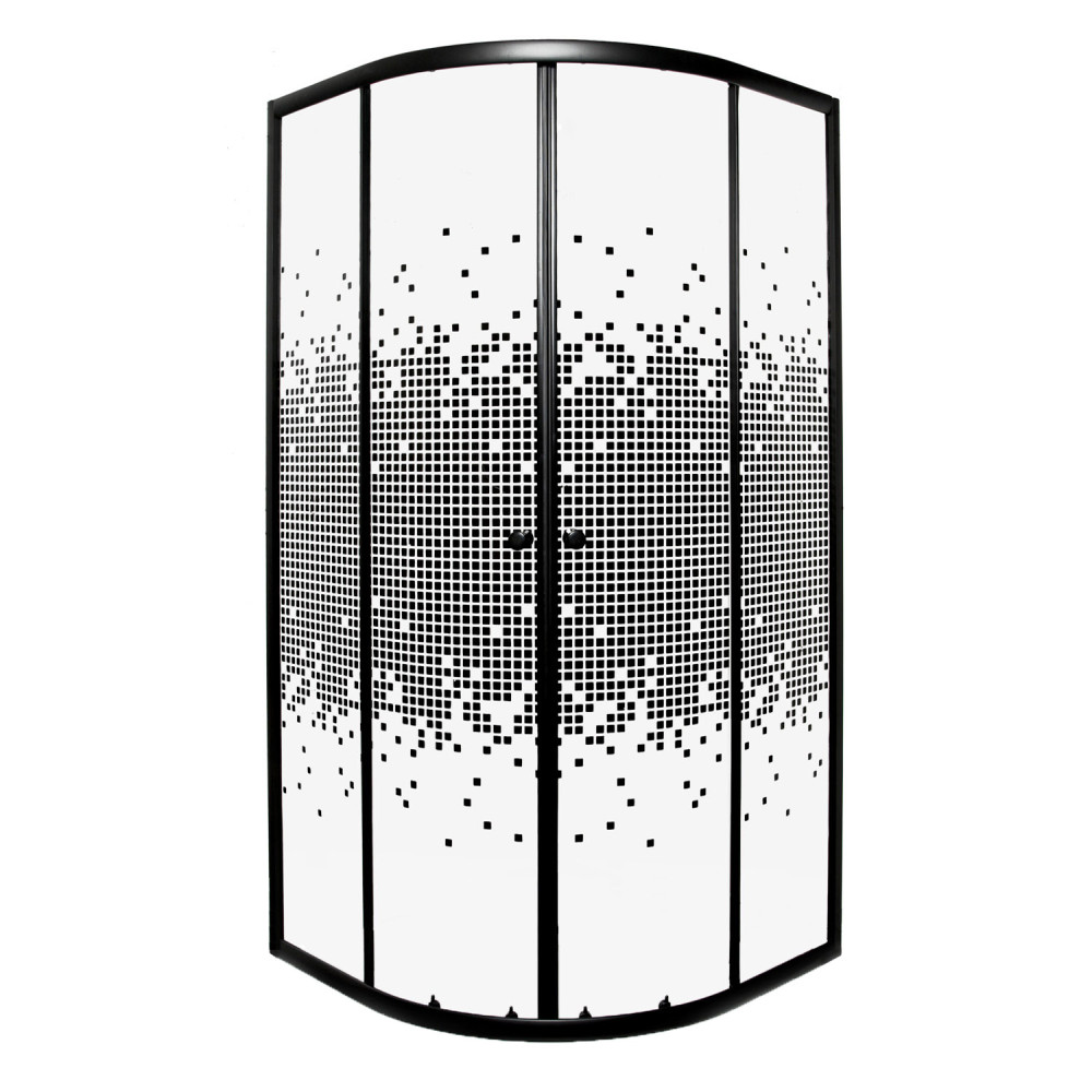 Pixel Black 80 íves zuhanykabin zuhanytálca nélkül (HX)