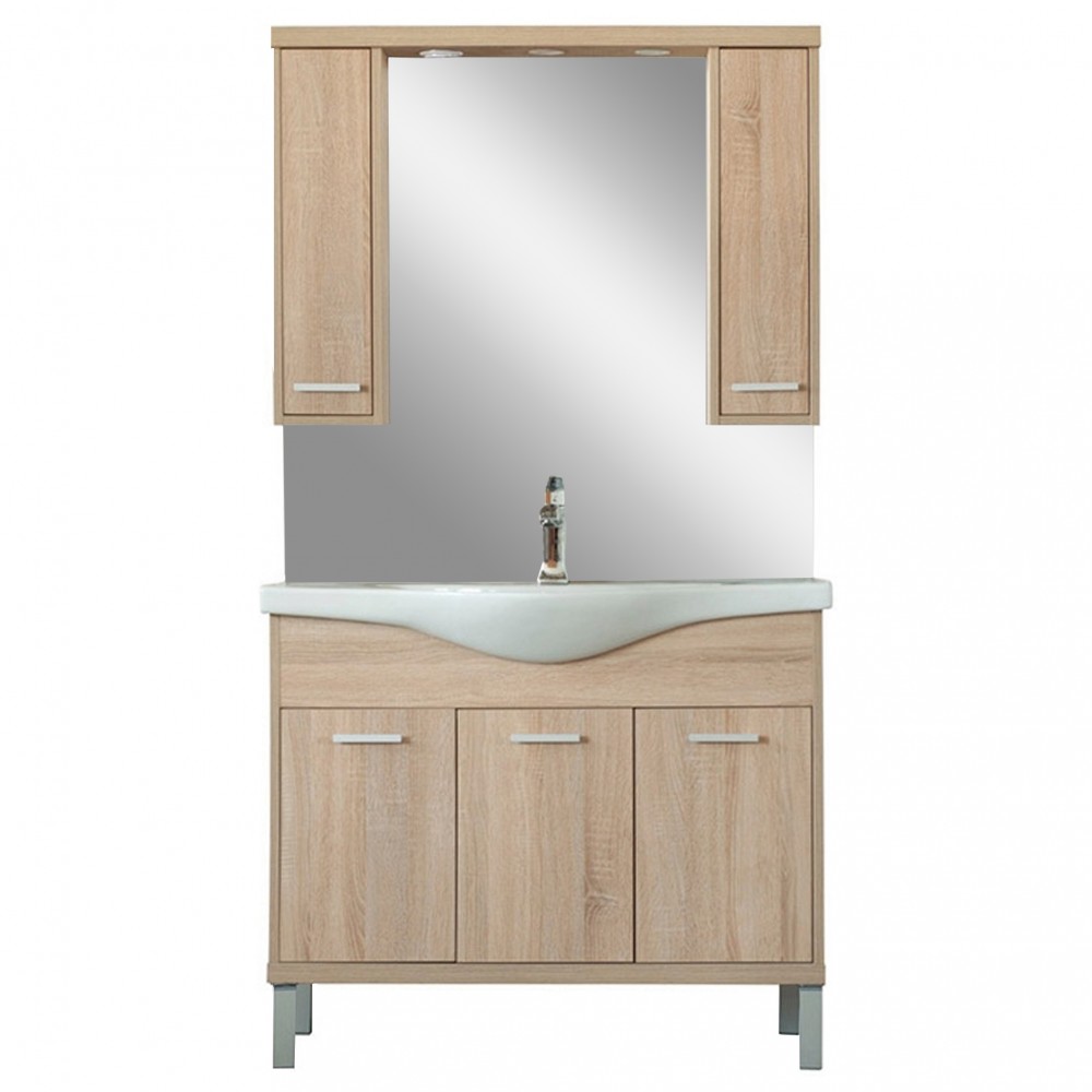 Nerva 105 komplett fürdőszobabútor, Sonoma tölgy (HX)