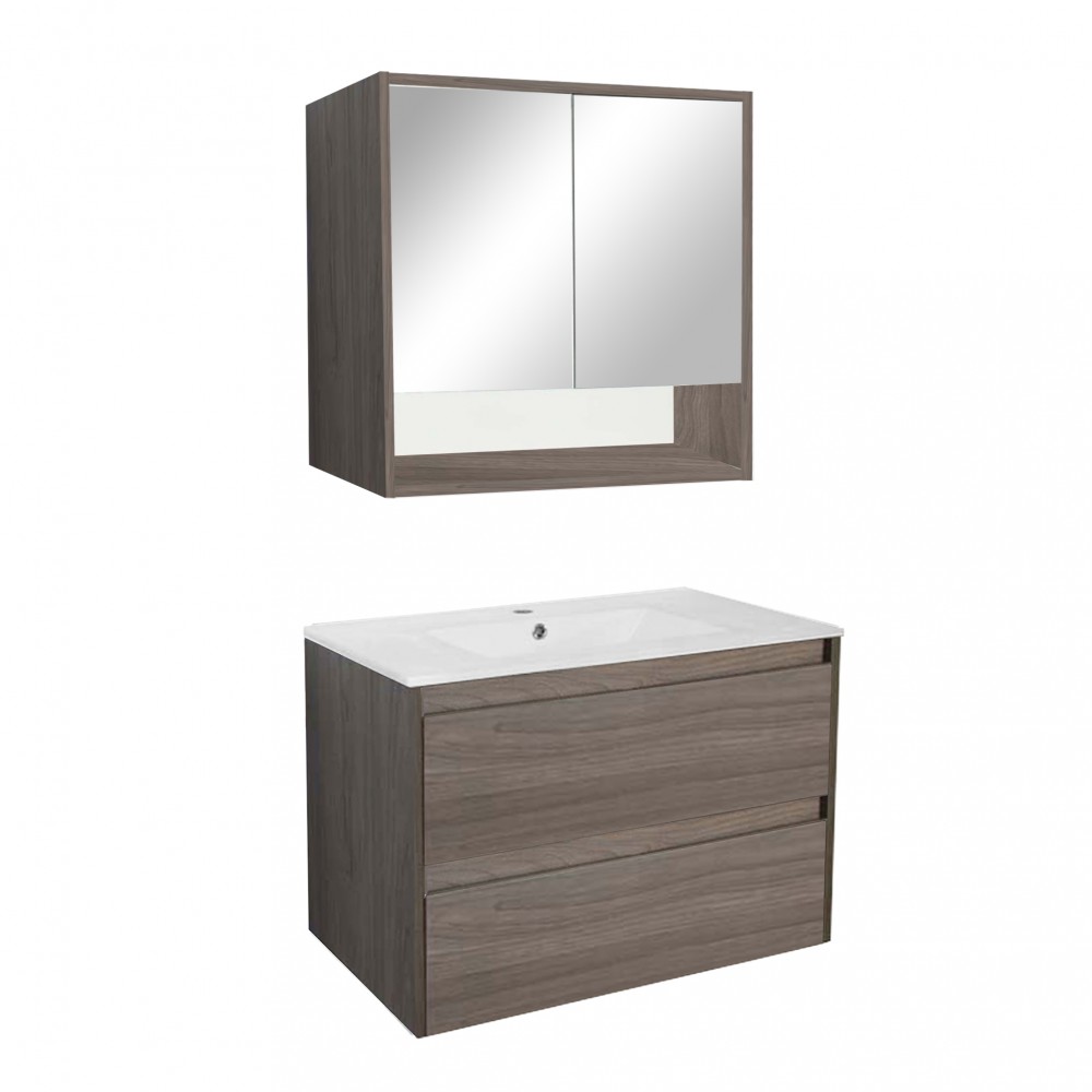 Porto 80 komplett fürdőszoba bútor rauna szil színben (HX)