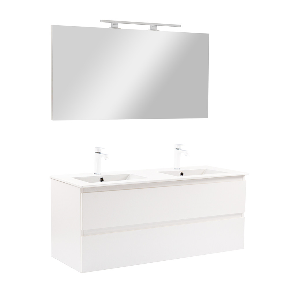 Vario Forte 120 komplett fürdőszoba bútor fehér-fehér (HX)