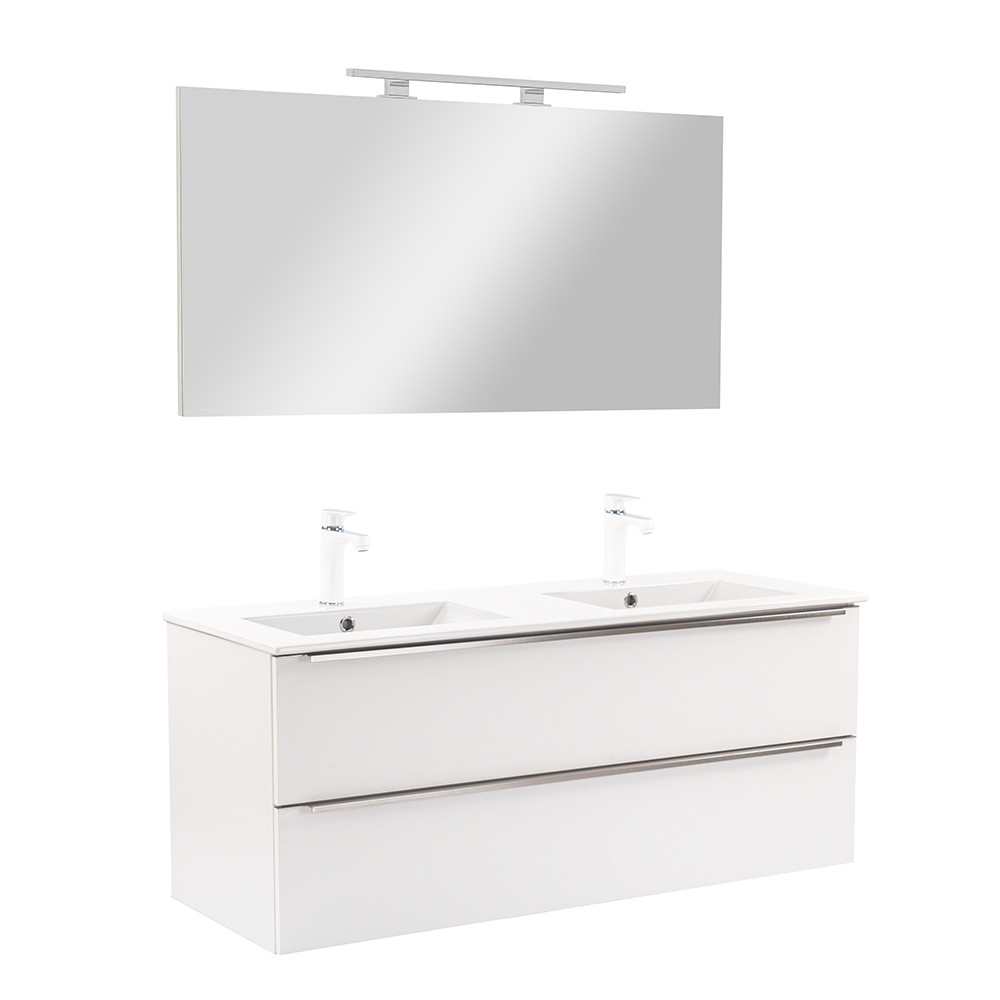Vario Trim 120 komplett fürdőszoba bútor fehér-fehér (HX)
