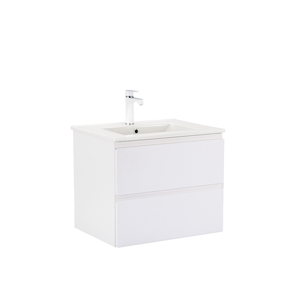 Vario Pull 60 alsó szekrény mosdóval fehér-fehér (HX)