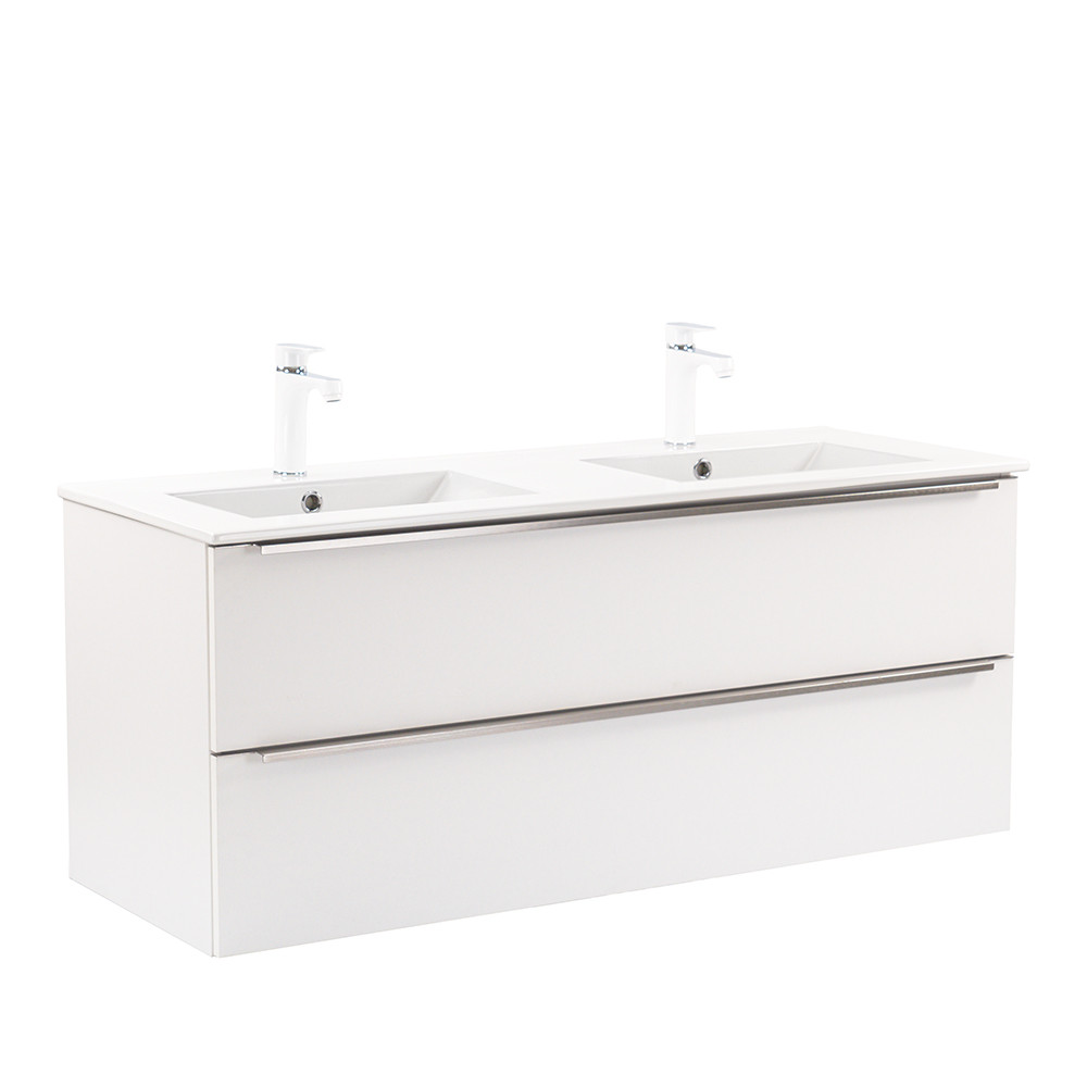 Vario Trim 120 alsó szekrény mosdóval fehér-fehér (HX)