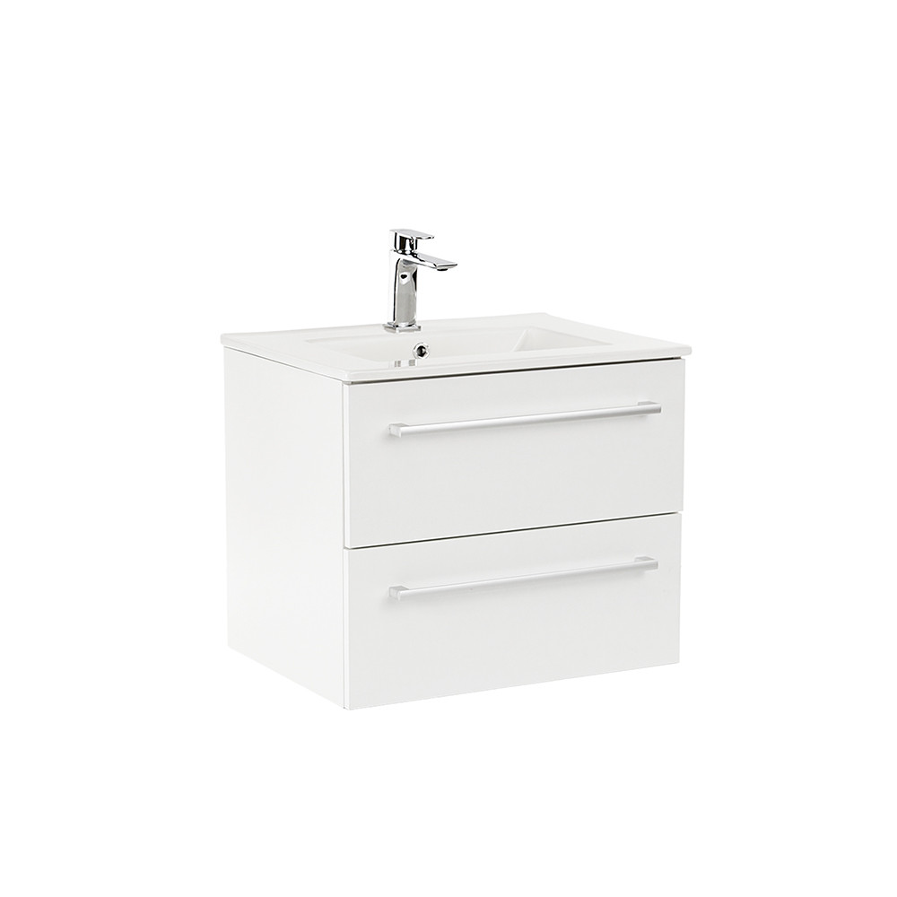 Vario Clam 60 alsó szekrény mosdóval fehér-fehér (HX)