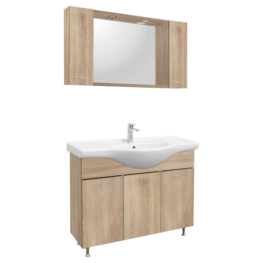Ruben 105 komplett fürdőszoba bútor Sonoma tölgy (HX)