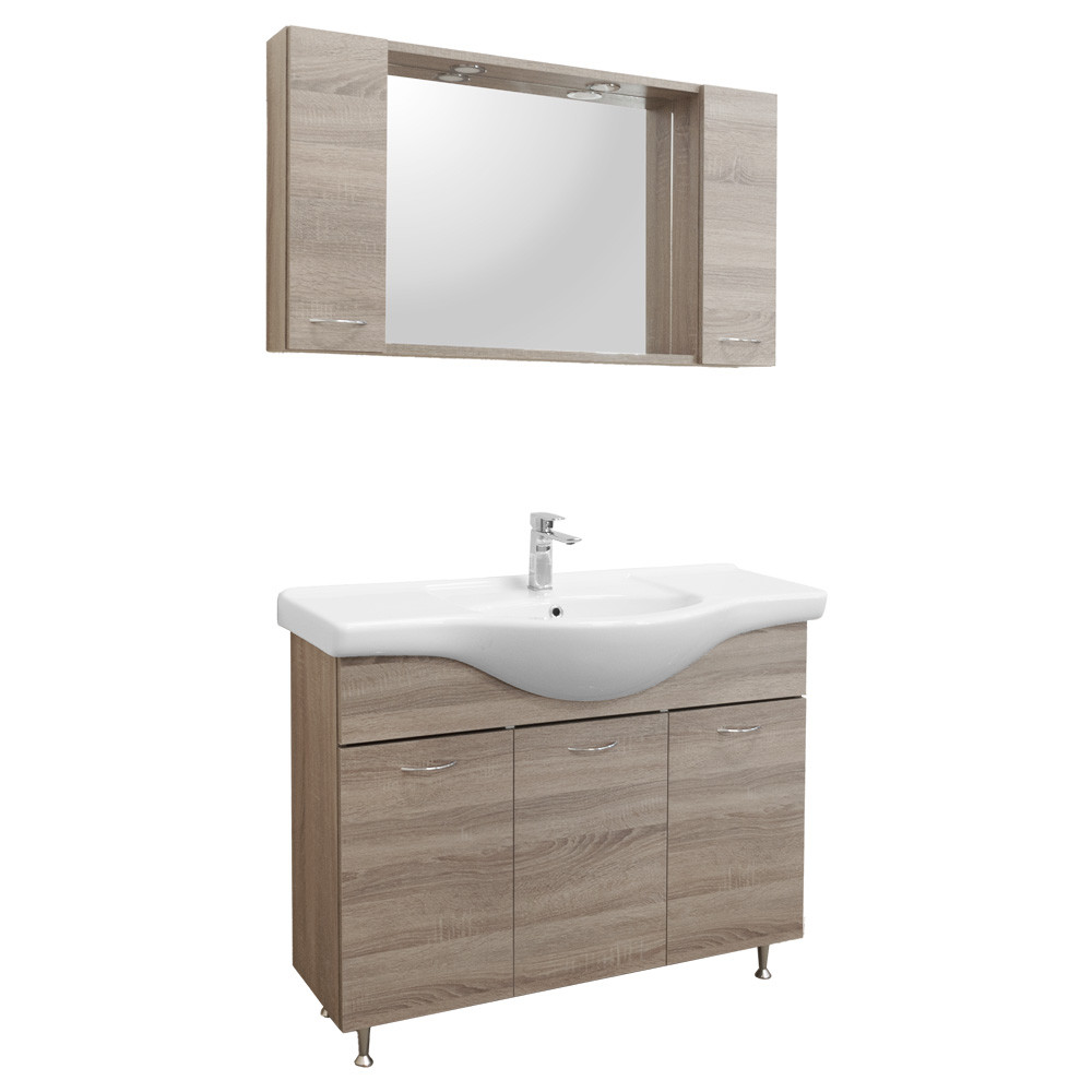 Ruben 105 komplett fürdőszoba bútor Rauna szil (HX)