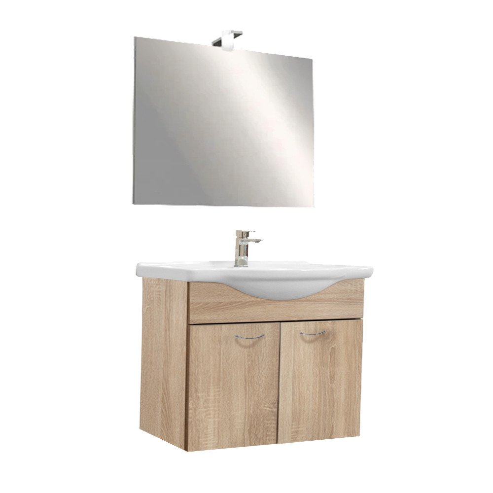 Zeus 85 komplett fürdőszoba bútor Sonoma tölgy (HX)