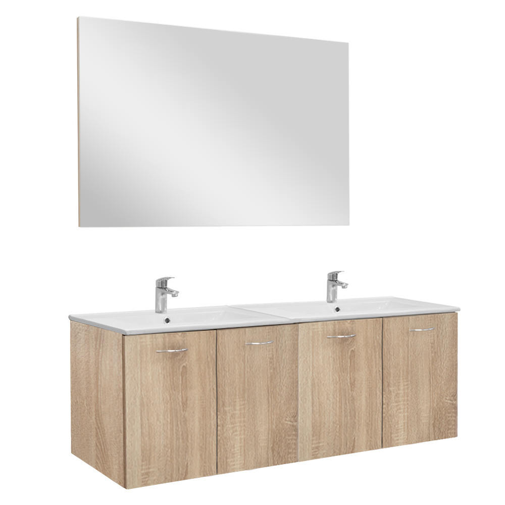 Zoya 120 komplett fürdőszoba bútor Sonoma tölgy (HX)