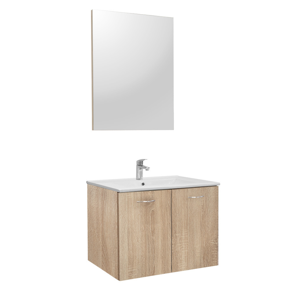 Zoya 60 komplett fürdőszoba bútor Sonoma tölgy (HX)