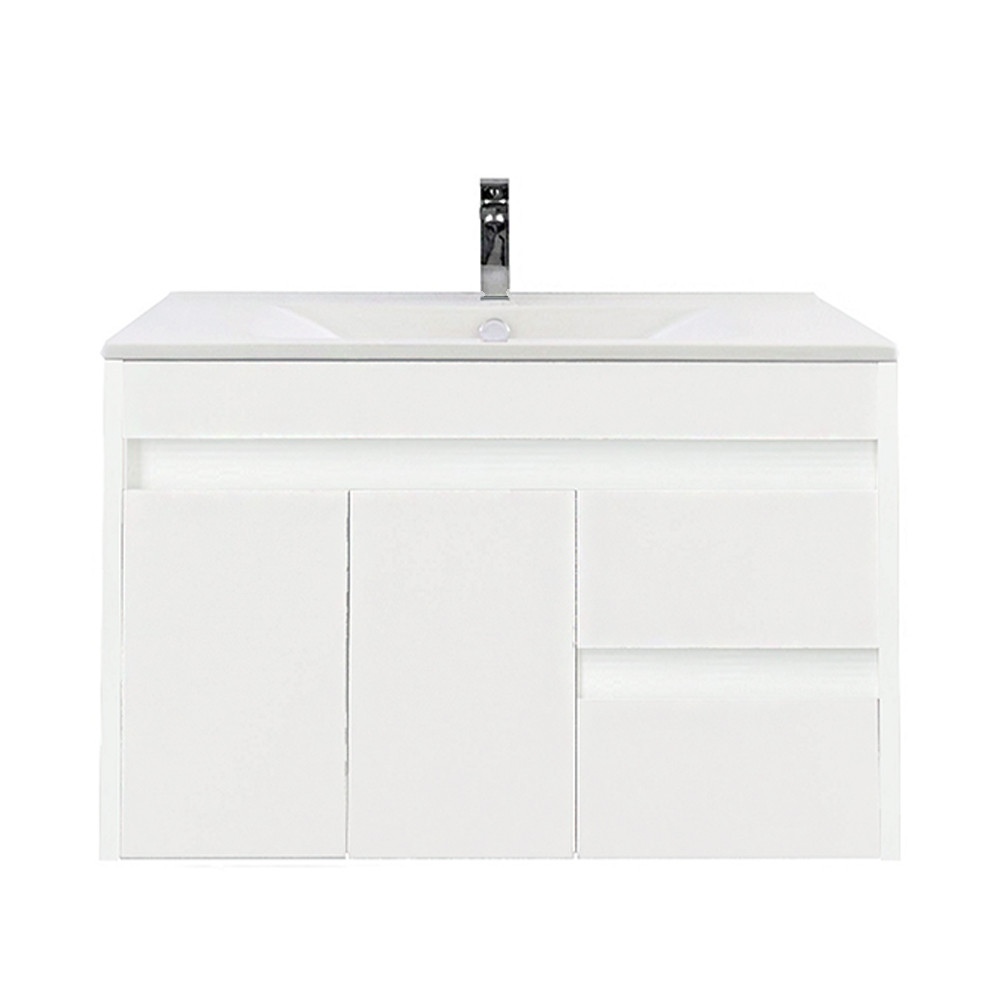 Luna 80 alsó fürdőszoba bútor mosdóval fehér (HX)
