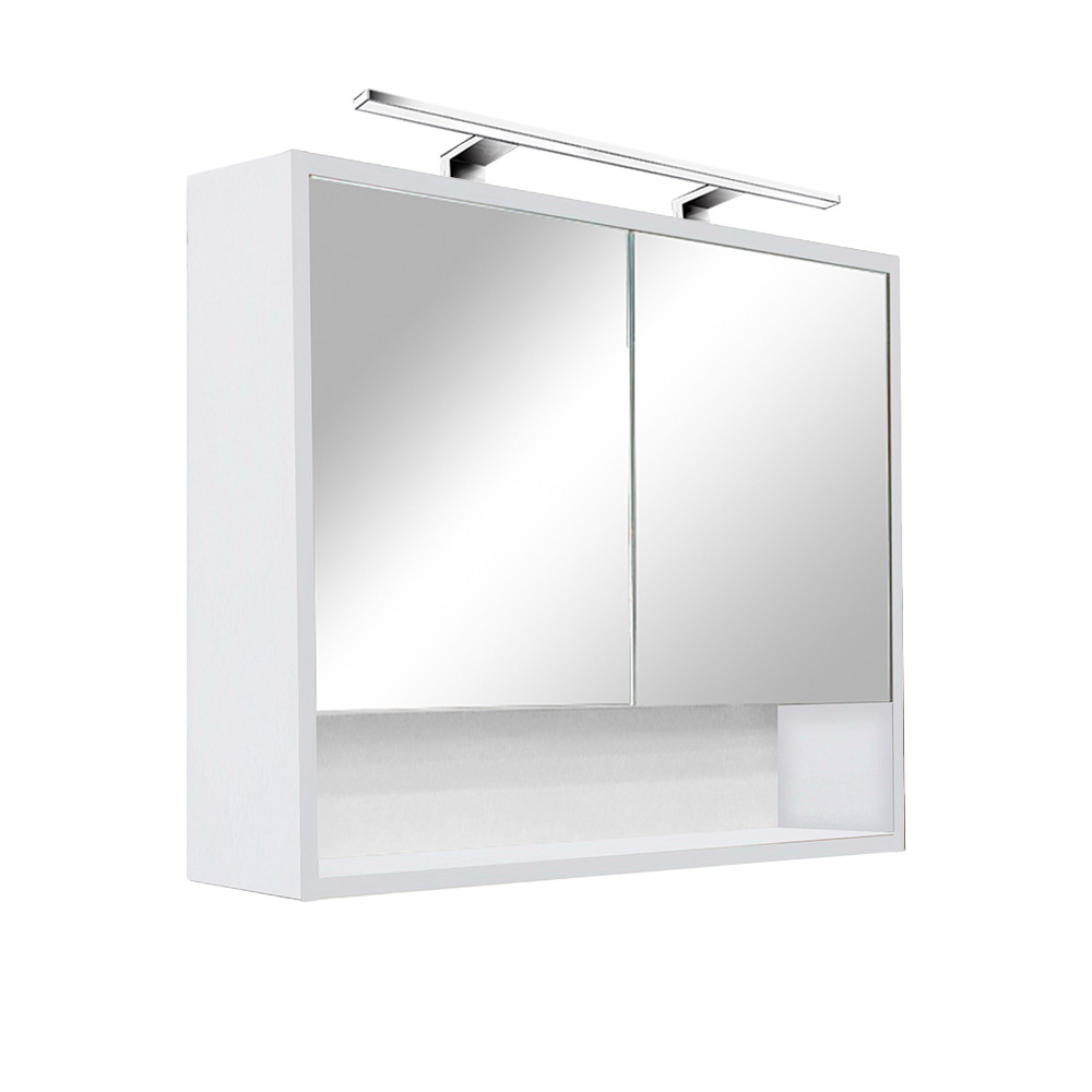Luna 80 felső tükrös szekrény fehér (HX)