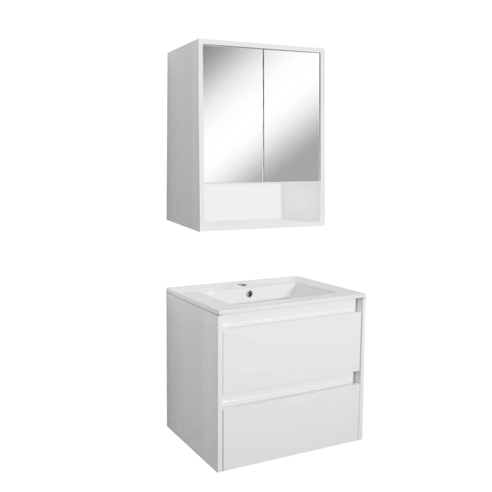 Porto 60 komplett fürdőszoba bútor fehér színben (HX)