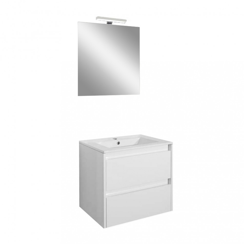 Porto Prime 60 komplett fürdőszoba bútor fehér színben (HX)