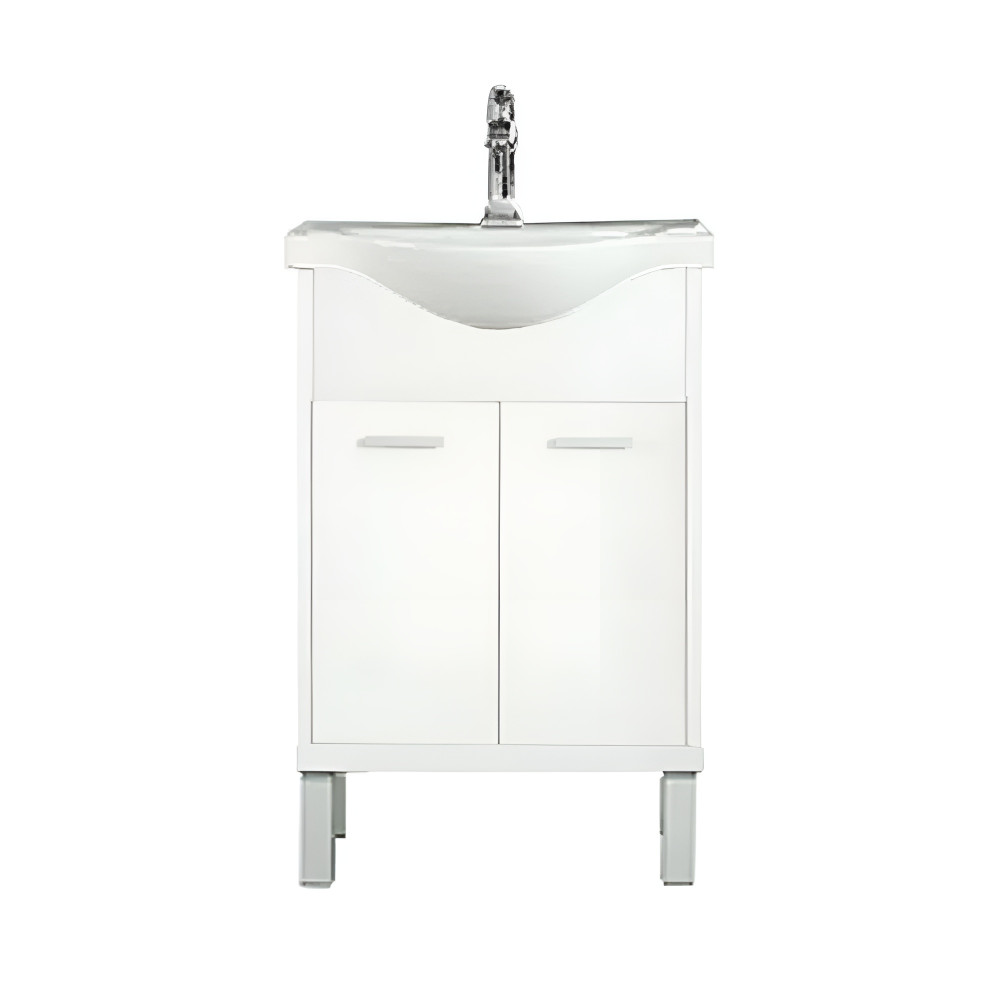 Nerva 55 cm-es bútorhoz alsószekrény mosdóval fehér (HX)