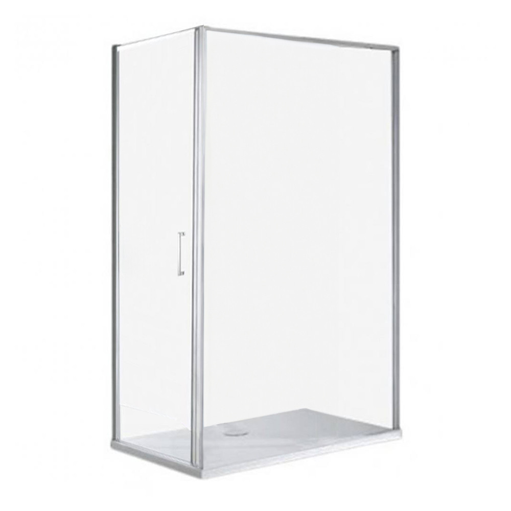Swing 80x120 cm aszimmetrikus zuhanykabin zuhanytálca nélkül (HX)