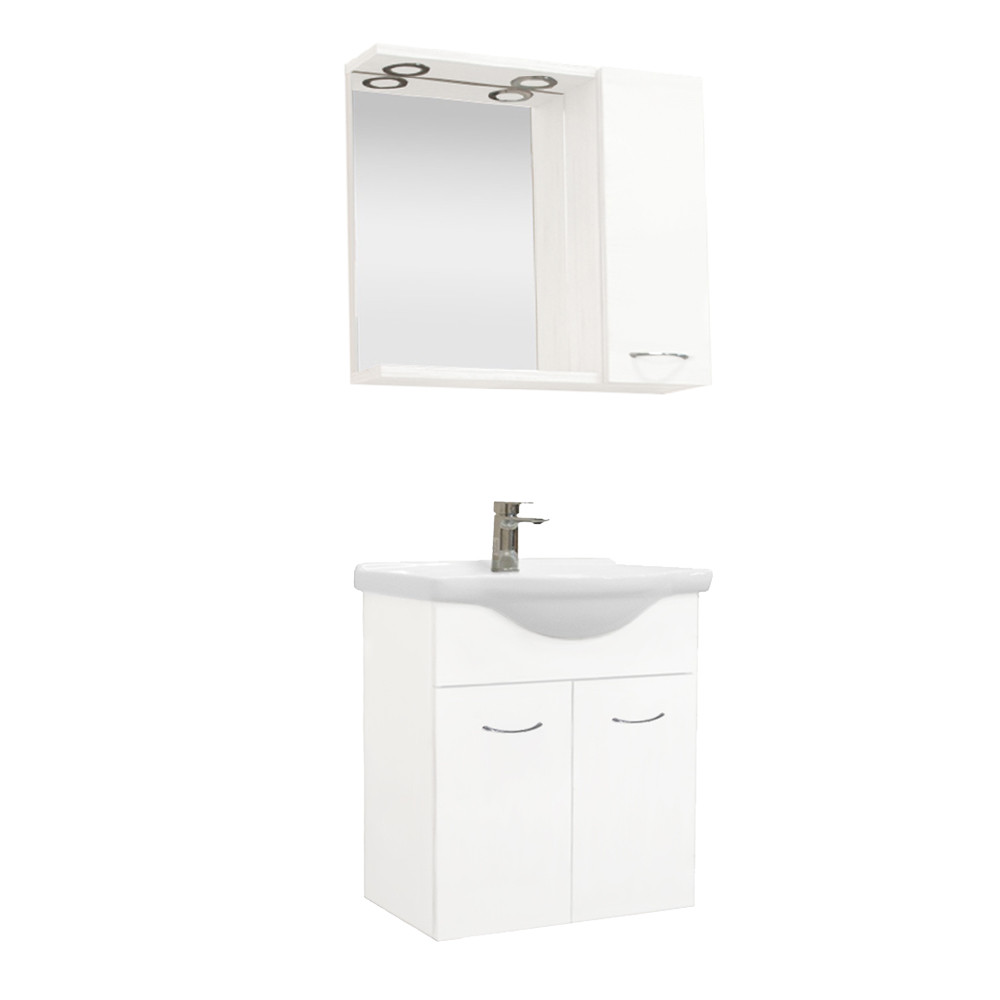 Ruze 65 komplett fürdőszoba bútor fehér (HX)