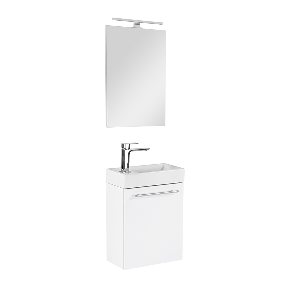 Fantastic fürdőszoba bútor Melanie tükörrel, fehér színben (HX)