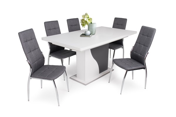 Boris szék Alíz asztallal - 5 személyes étkezőgarnitúra