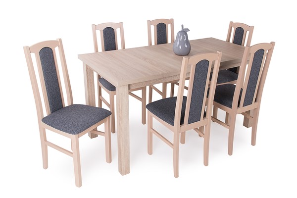 Berta asztal Sophia székkel - 6 személyes étkezőgarnitúra