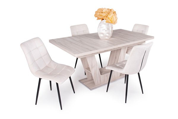 Kitty szék Prága asztallal - 4 személyes étkezőgarnitúra