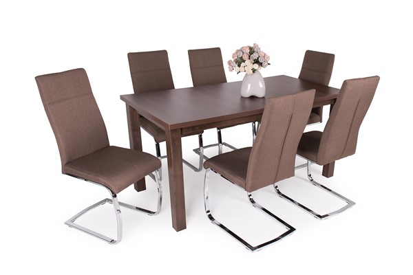 Berta asztal Molly székkel - 6 személyes étkezőgarnitúra