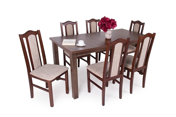 Berta asztal London székkel - 6 személyes étkezőgarnitúra