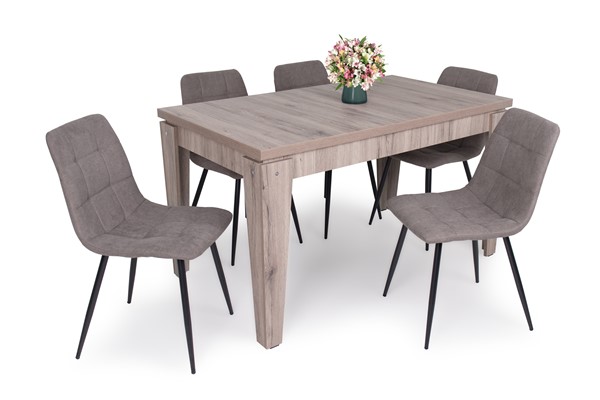 Kamil szék Pedro asztallal - 5 személyes étkezőgarnitúra