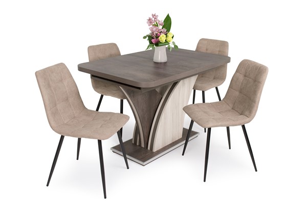 Kamil szék Enzo asztallal - 4 személyes étkezőgarnitúra