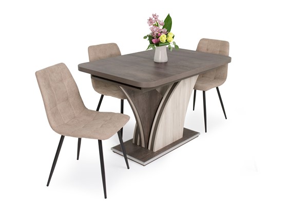 Kamil szék Enzo asztallal - 3 személyes étkezőgarnitúra