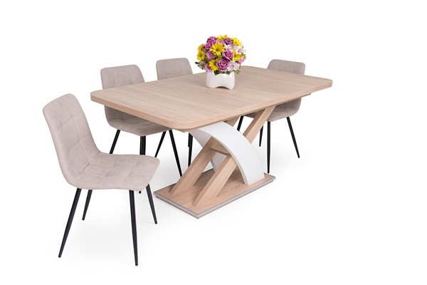 Kamil szék Elis asztallal - 4 személyes étkezőgarnitúra