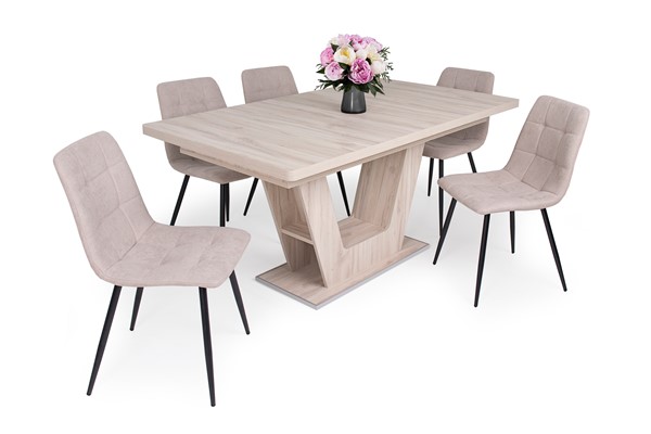 Kamil szék Prága asztallal - 5 személyes étkezőgarnitúra