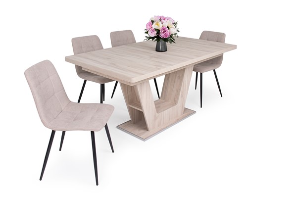 Kamil szék Prága asztallal - 4 személyes étkezőgarnitúra