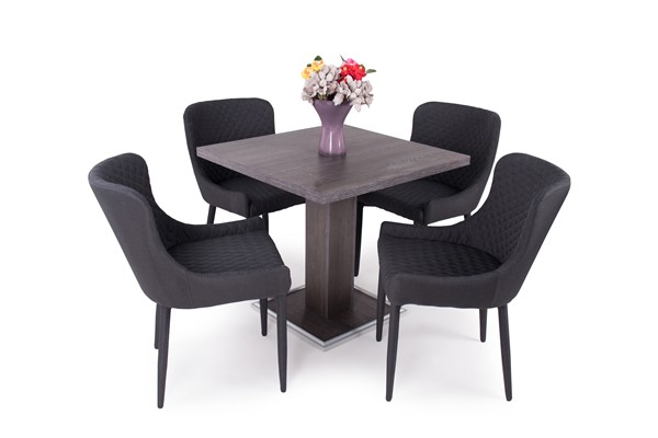 Cocktail asztal Brill székkel - 4 személyes étkezőgarnitúra