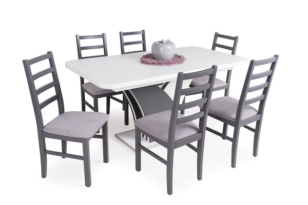 Niki szék Enzo asztallal - 6 személyes étkezőgarnitúra