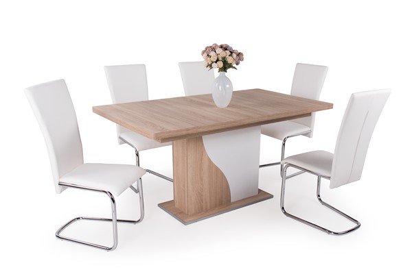 Alíz asztal Paulo székkel - 5 személyes étkezőgarnitúra