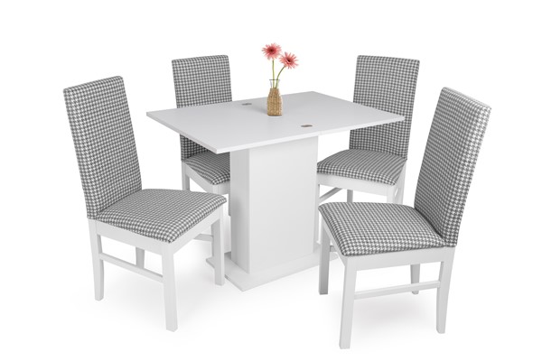 Kira asztal Dolly székkel - 4 személyes étkezőgarnitúra