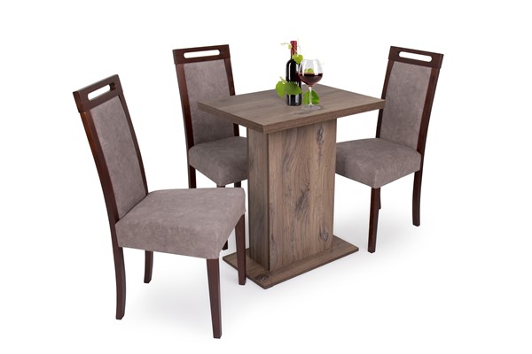 Kira asztal Jázmin székkel - 3 személyes étkezőgarnitúra